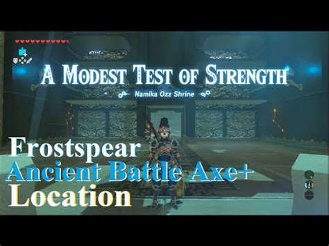 the weapon connoisseur botw|ancient battle axe+ botw shrines.